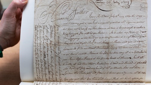 handwritten letter